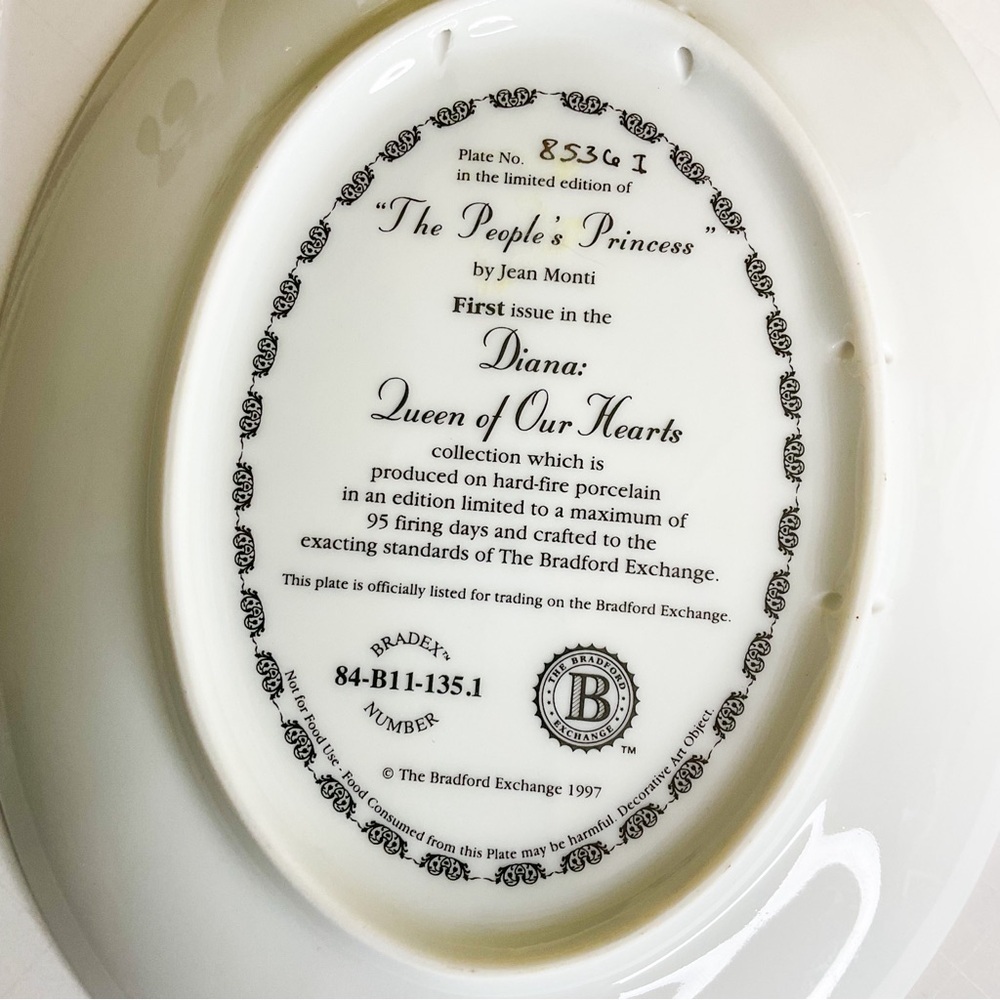 Princess Diana Collectible Plate The People's Princess | Bradford Exchange - Picture 3 of 4